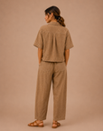 The Tova Brown Top + Pant Set - Sold Separately