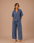 The Tova Denim Top + Pant Set - Sold Separately