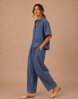 The Tova Denim Top + Pant Set - Sold Separately