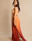 The Serena Ombre Halter Dress