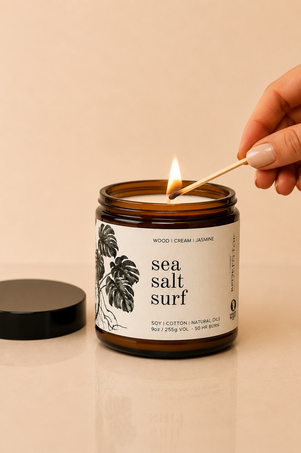 The Sea Salt Surf Soy Candle by Broken Top Brands