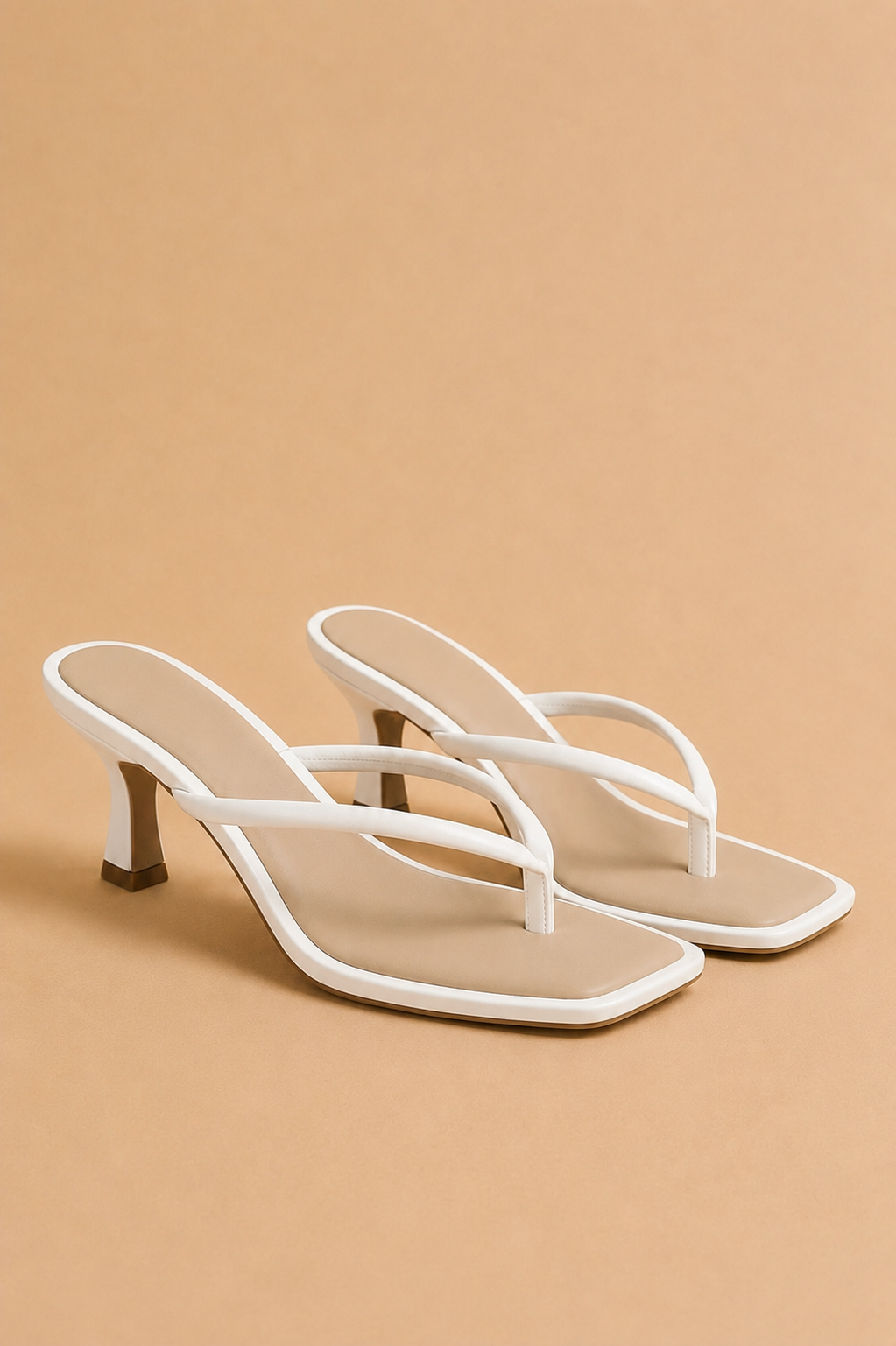 The Misha White Strappy Heel Sandal