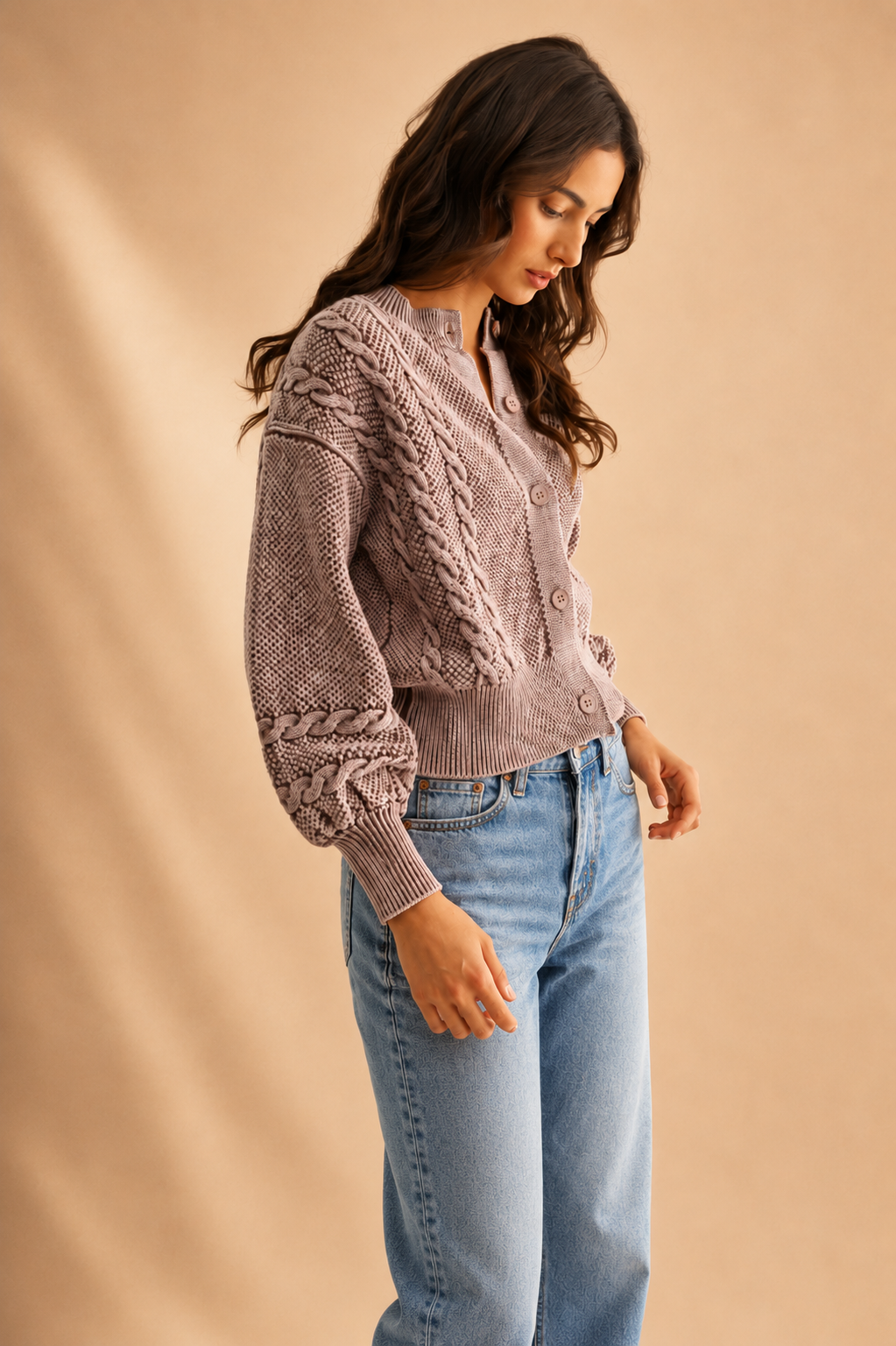 The Fallon Cable Knit Cardigan