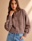 The Fallon Cable Knit Cardigan