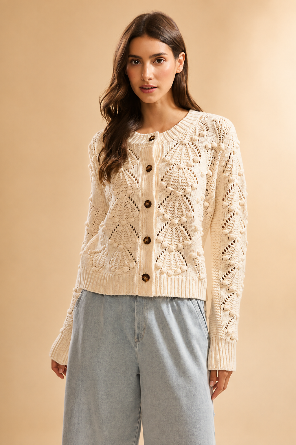 The Alora Textured Knit Cardigan