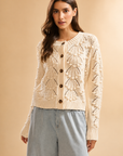 The Alora Textured Knit Cardigan