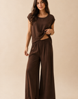 The Rumi Chocolate Top + Pant Set - Sold Separately