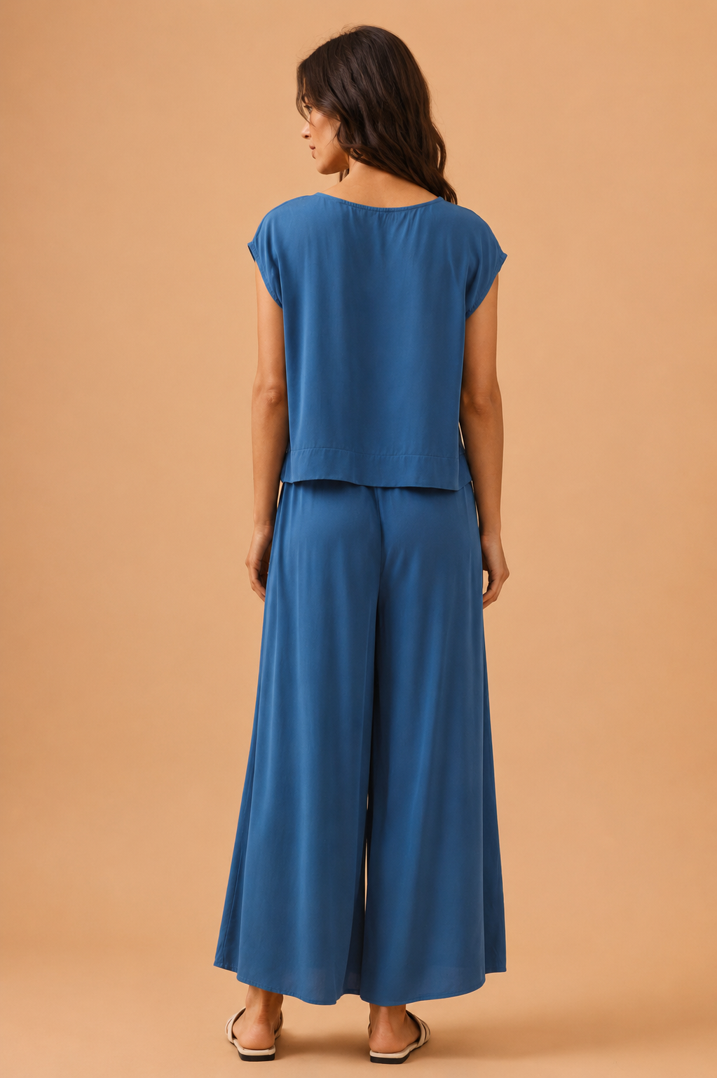 The Rumi Dark Denim Top + Pant Set - Sold Separately