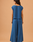 The Rumi Dark Denim Top + Pant Set - Sold Separately