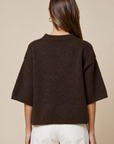 The Cora Dark Brown Sweater Top