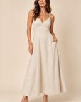 The Selma Natural Open Back Dress