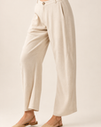 The Nora Oatmeal Barrel Pants