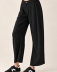 The Nora Black Barrel Pants