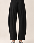The Nora Black Barrel Pants