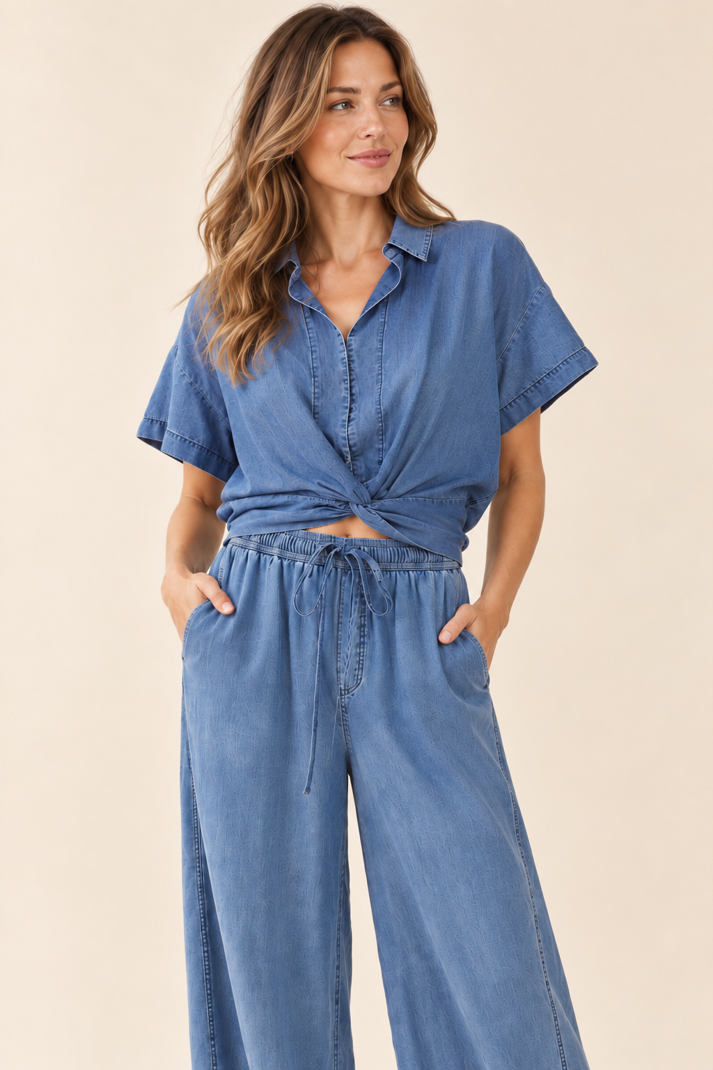 The Kelsey Tencel Twist Top