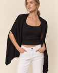 The Blythe Black Shawl Cardigan