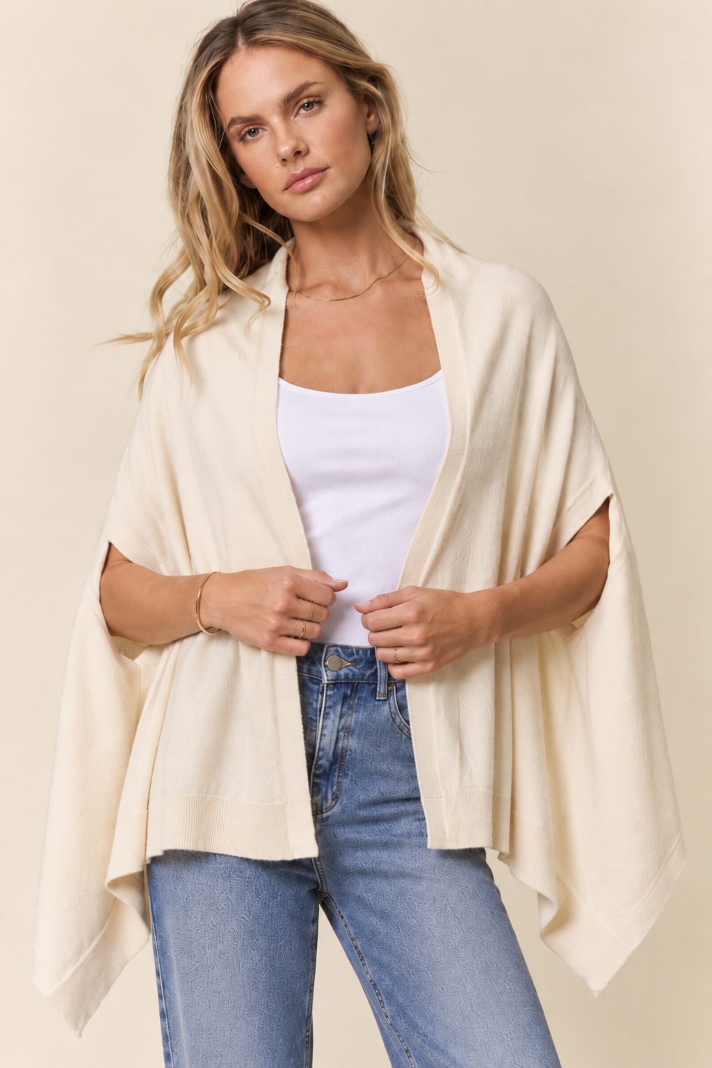 The Blythe Ivory Shawl Cardigan
