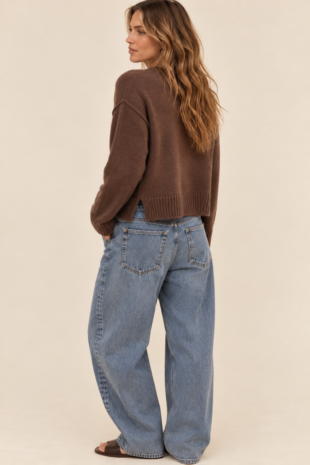 The Drew Brown Knit Sweater