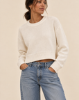 The Drew Ivory Knit Sweater