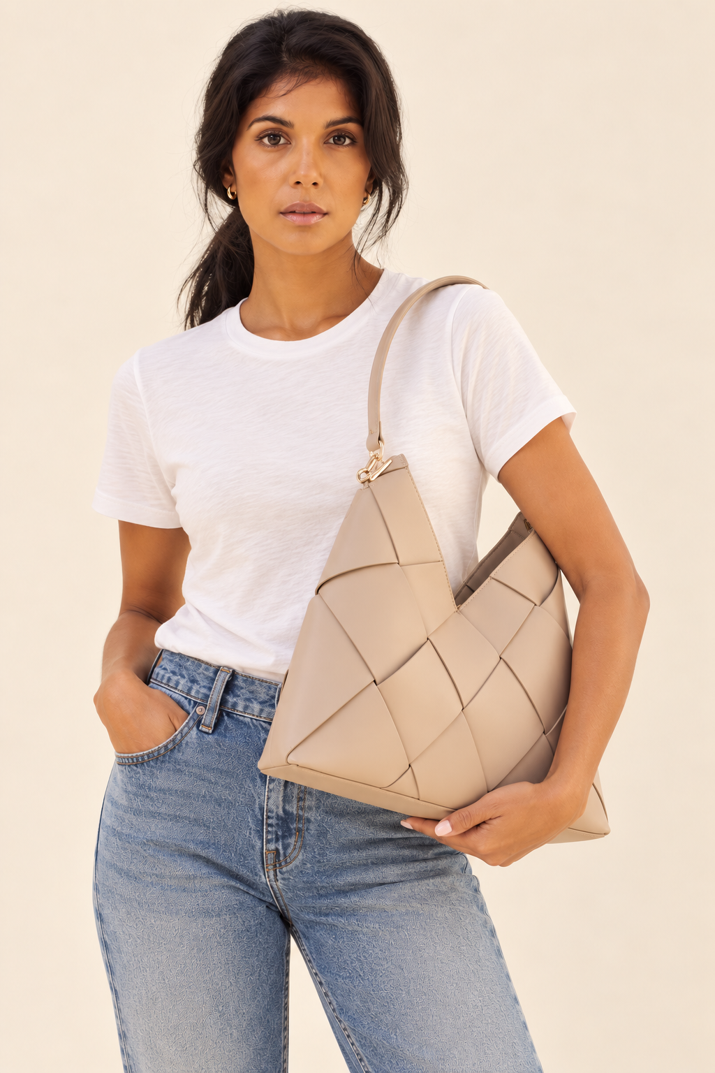 The Phaedra Vegan Leather Shoulder Bag