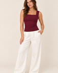 The Izzy Burgundy Tank Top