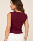 The Izzy Burgundy Tank Top