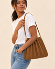 The Carrie Vegan Suede Shoulder Bag