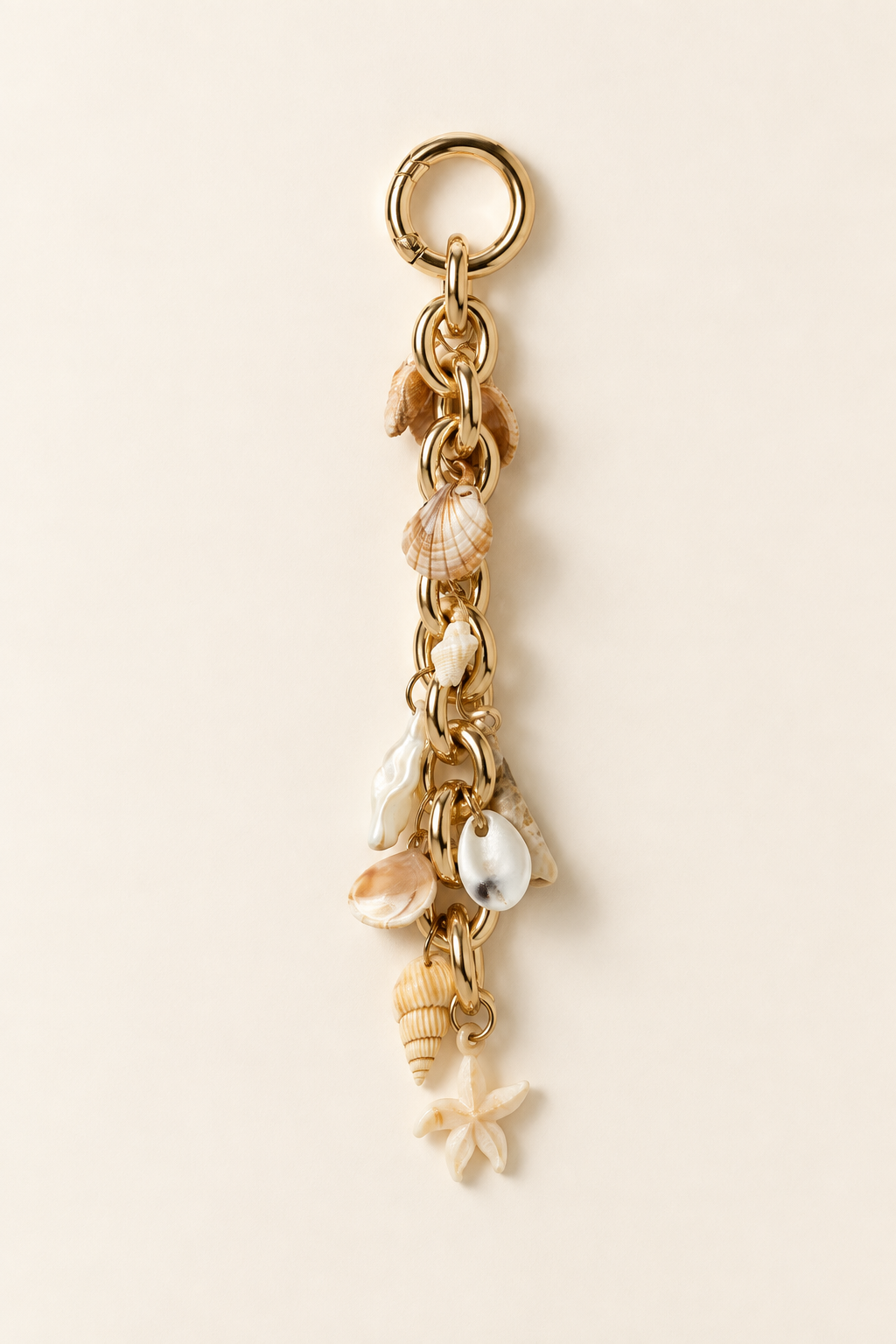 The Seashell Gold Bag Charm