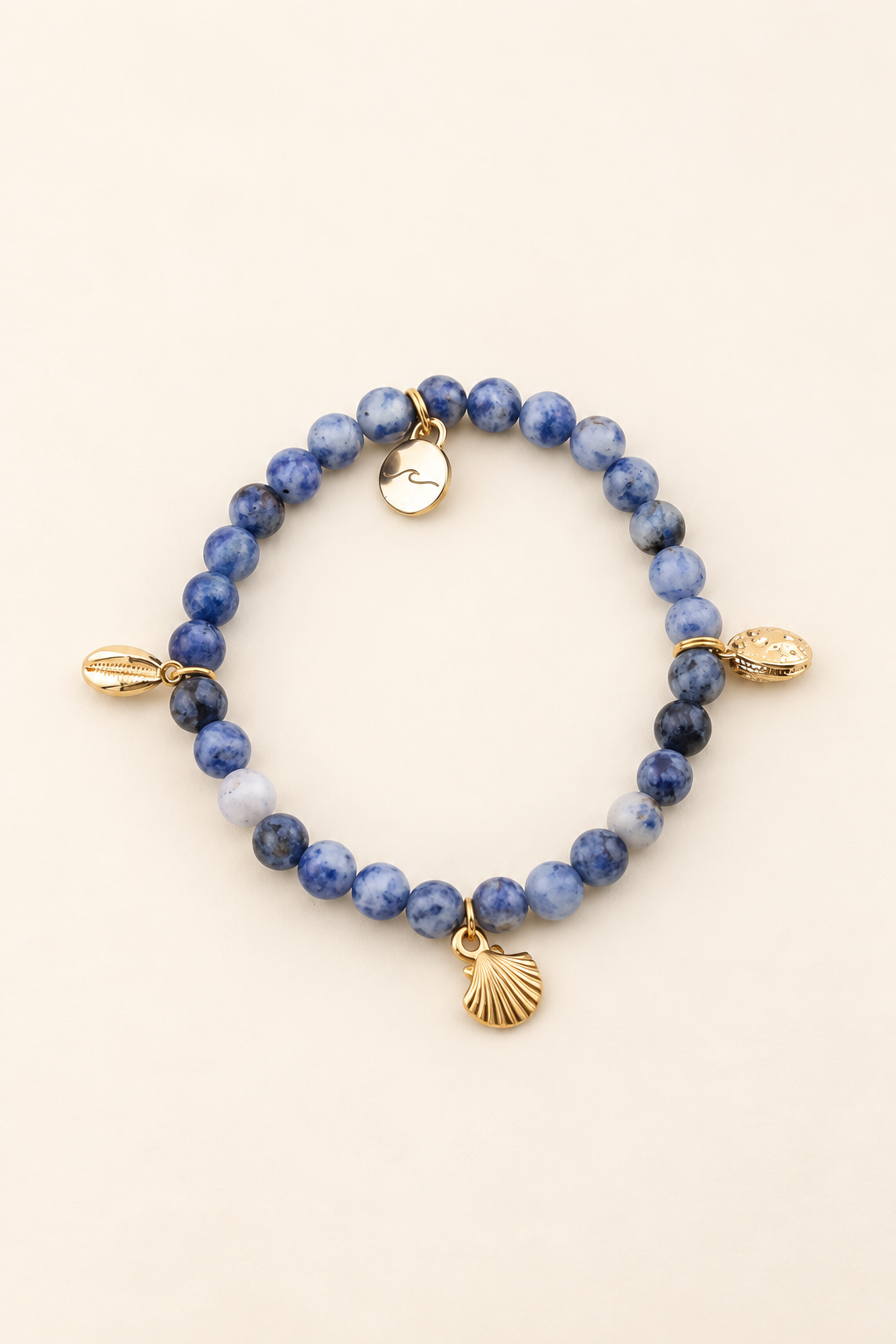 The Small Seashell Wave Charm Bracelet