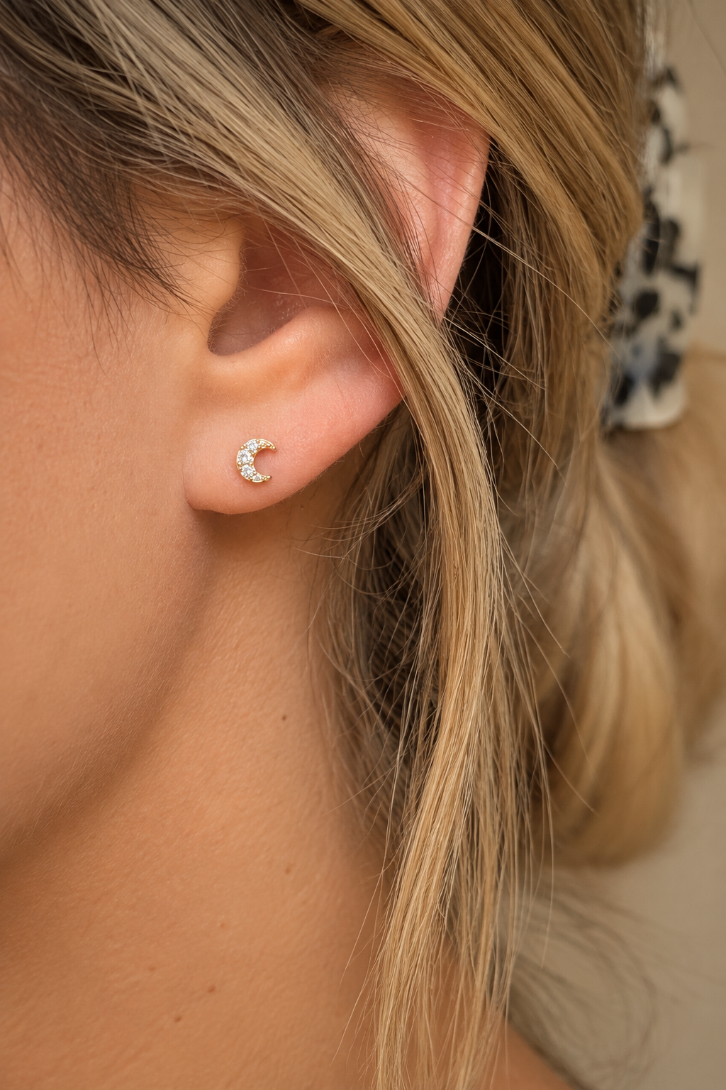 The Star + Moon Studs by SALT by Sarah Curtis