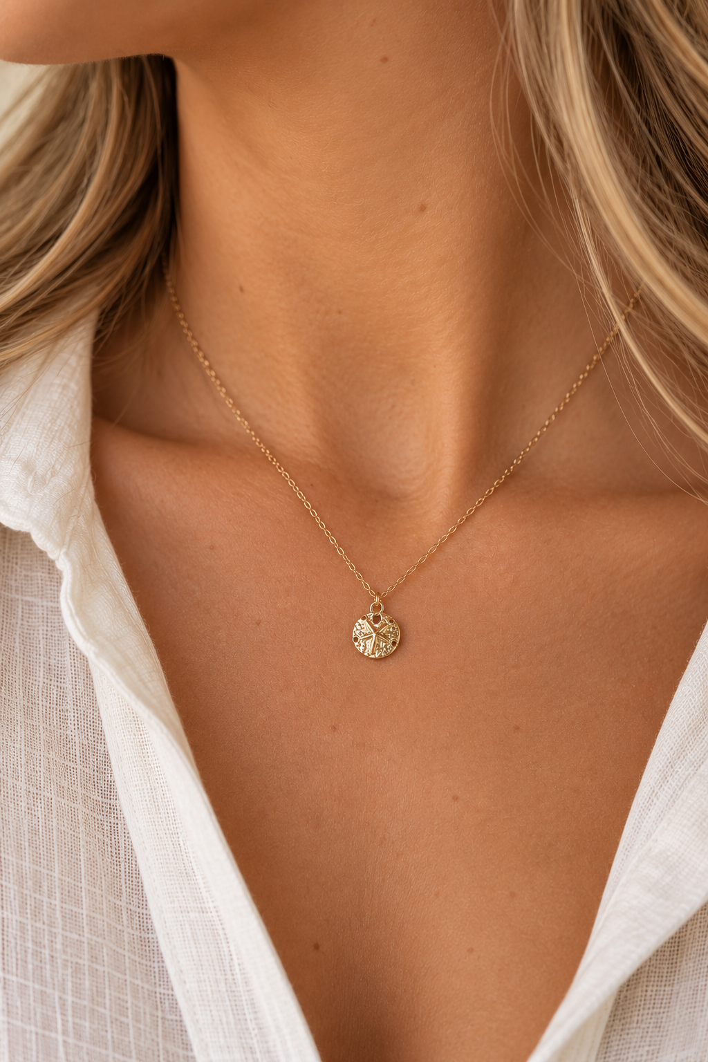 The Sand Dollar Necklace by SALT by Sarah Curtis