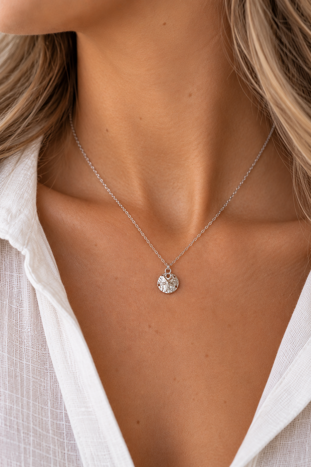 The Sand Dollar Necklace by SALT by Sarah Curtis