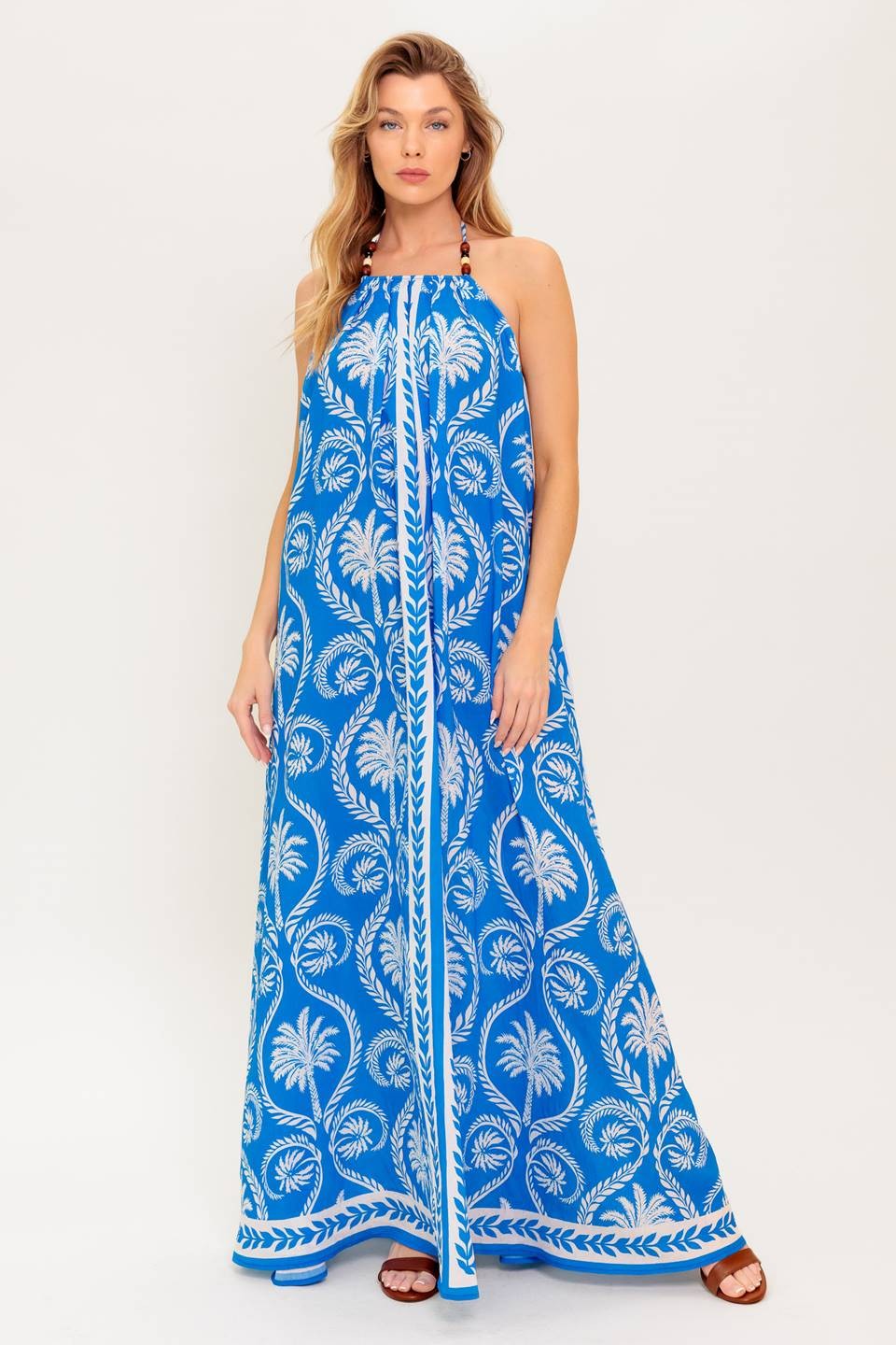 The Illara Printed Halter Maxi Dress Thread + Seed The Illara Printed Halter Maxi Dress Thread + Seed