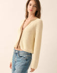 The Imogen Cream Contrast Cardigan