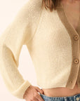 The Imogen Cream Contrast Cardigan