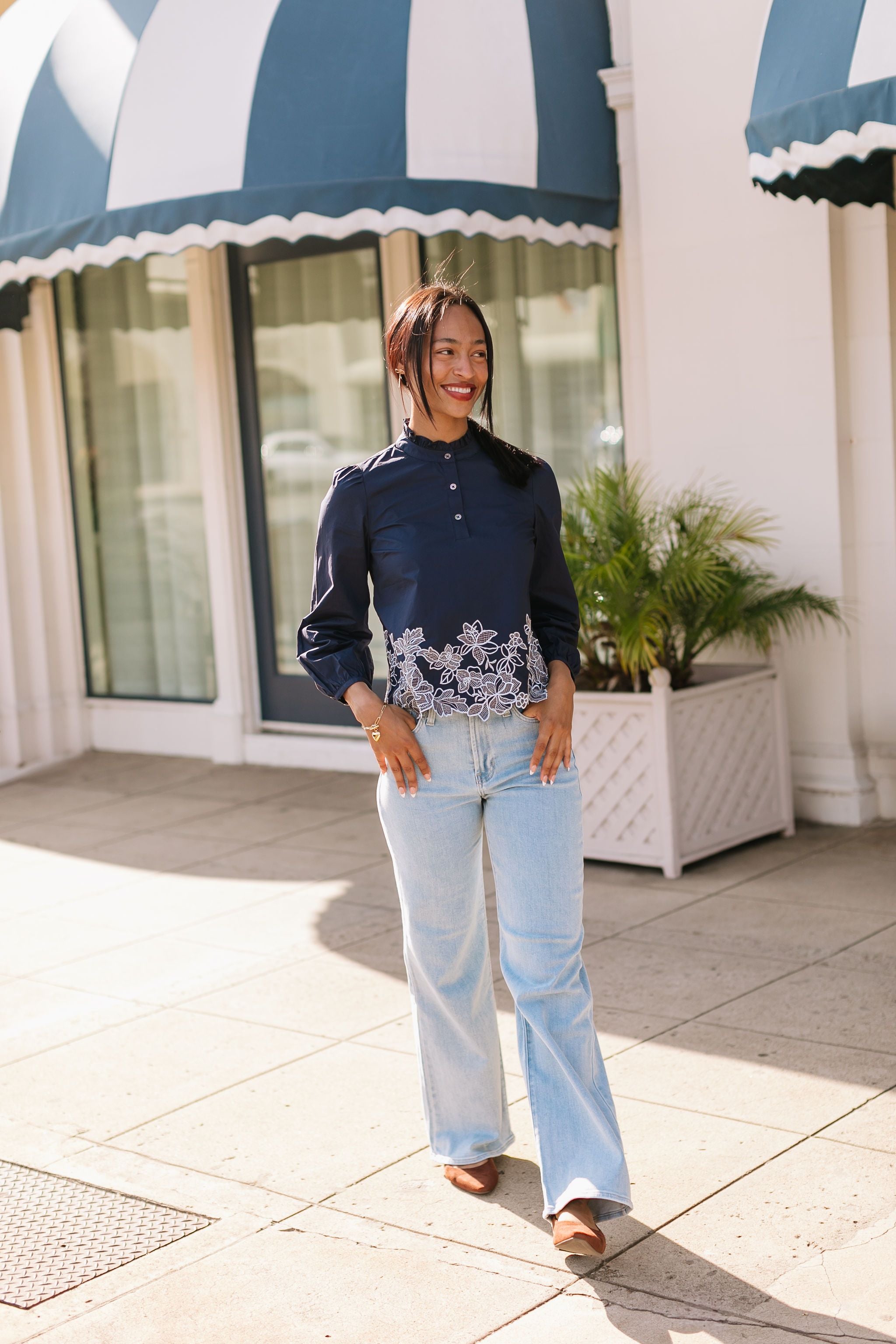 The Leana Denim Wide Leg Jeans – Thread + Seed