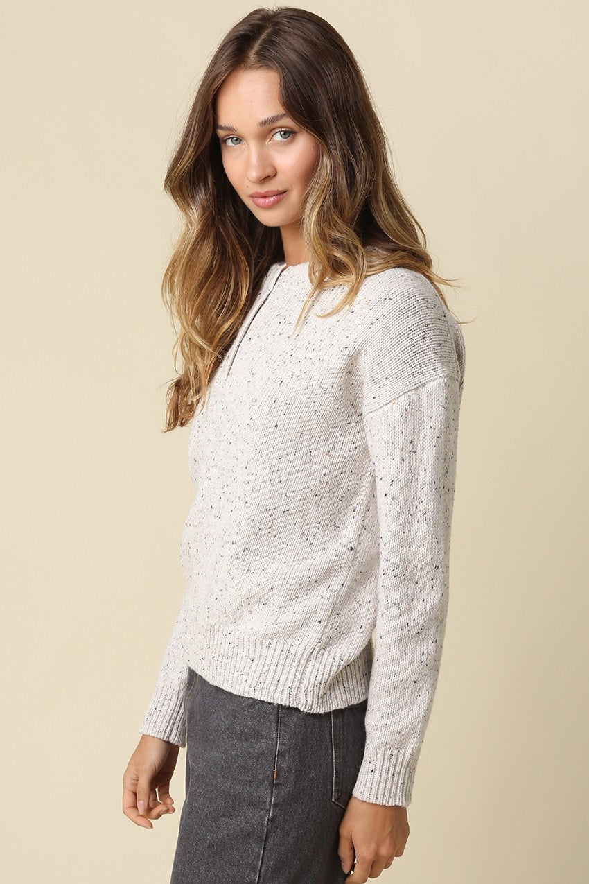 The Aubrey Natural Speckled Sweater