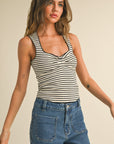 The Jennifer Striped Knitted Top