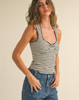 The Jennifer Striped Knitted Top