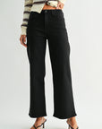 The Josie Black Slim Wide Leg Jeans