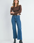The Josie Slim Wide Leg Jeans