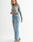 The Josie Medium Slim Wide Leg Jeans