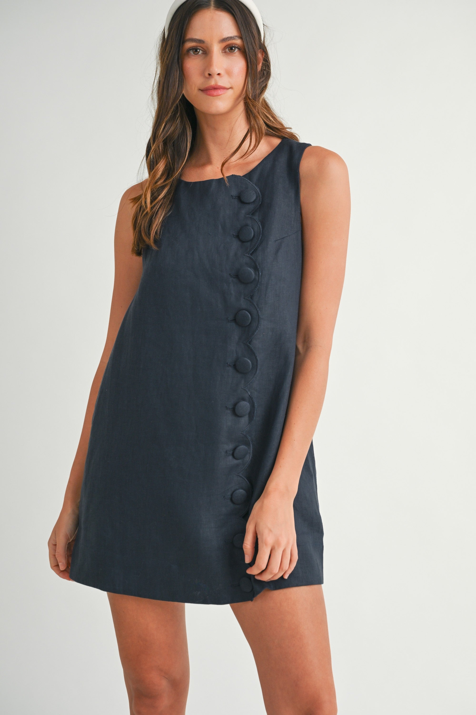 The Julia Button Mini Dress