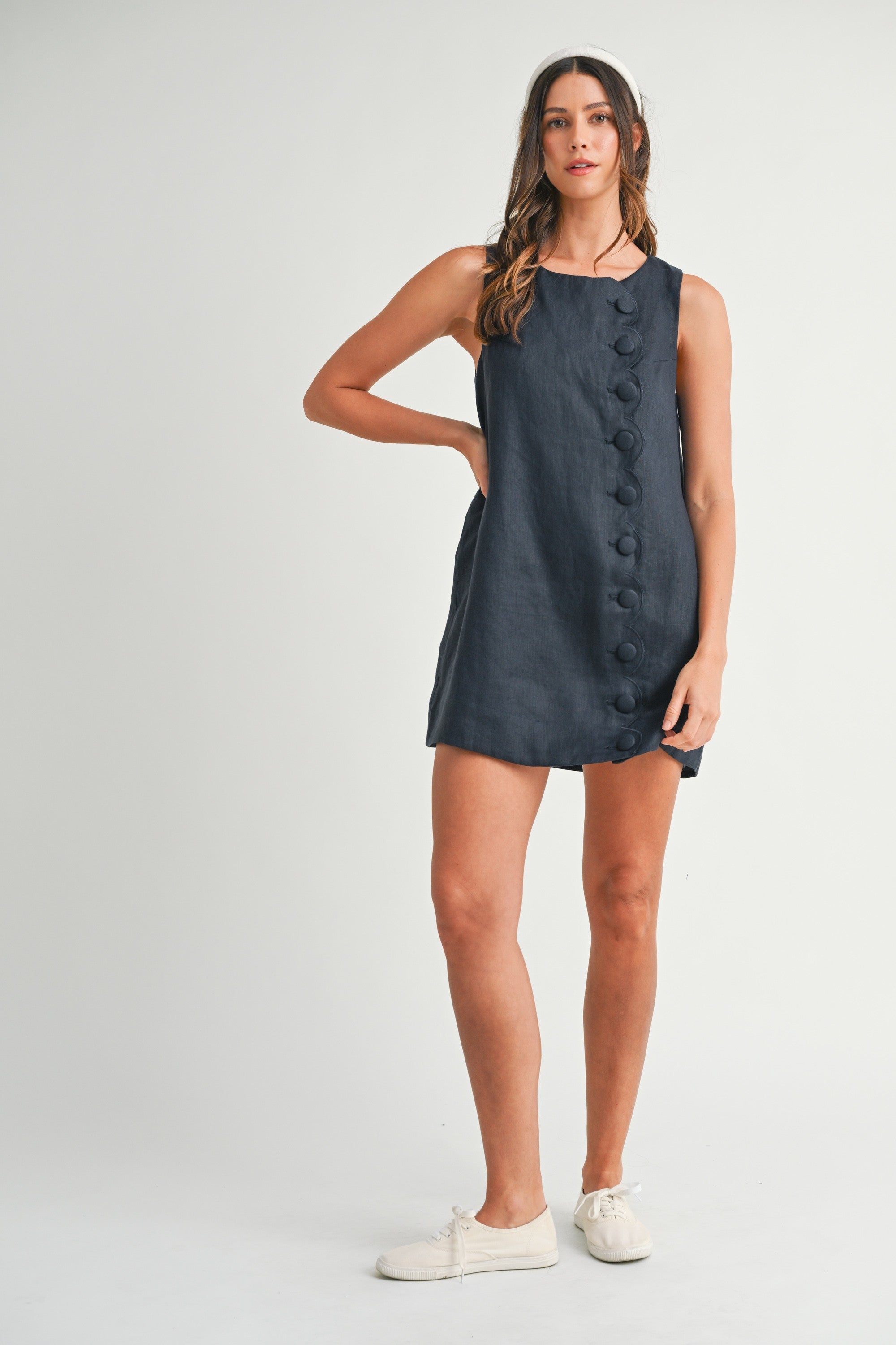 The Julia Button Mini Dress