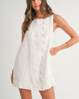 The Julia Button Mini Dress