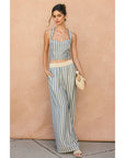 The Juno Striped Knit Waist Pants