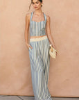 The Juno Striped Knit Waist Pants