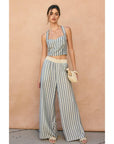 The Juno Striped Knit Waist Pants