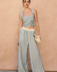 The Juno Striped Knit Waist Pants