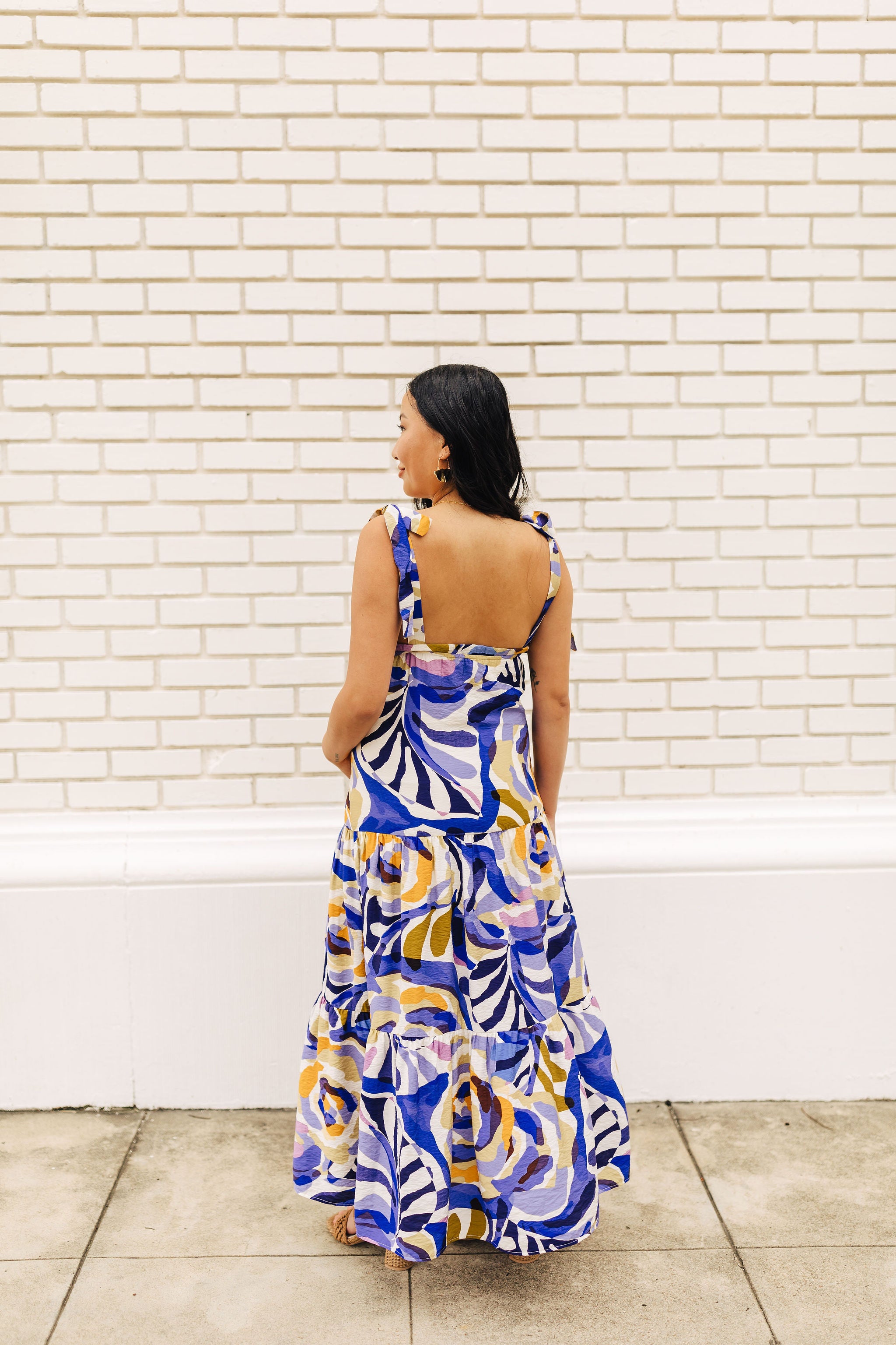 The Robyn Shoulder Tie Maxi Dress – Thread + Seed